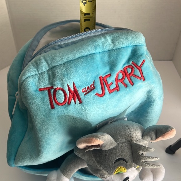 Tom and Jerry velvet soft kids plush backpack for any occasion. Detachable Tom - Picture 15 of 17